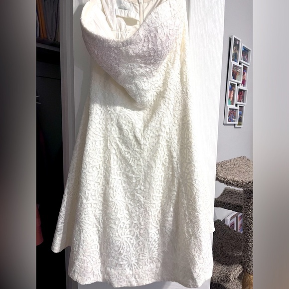 Lace Donna Morgan strapless dress - Picture 4 of 9